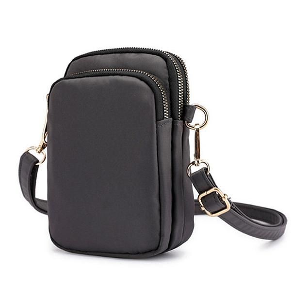 Naisten Vedenpitävä Puhelinlaukku Nylon Vyötärölaukku Crossbody-laukku