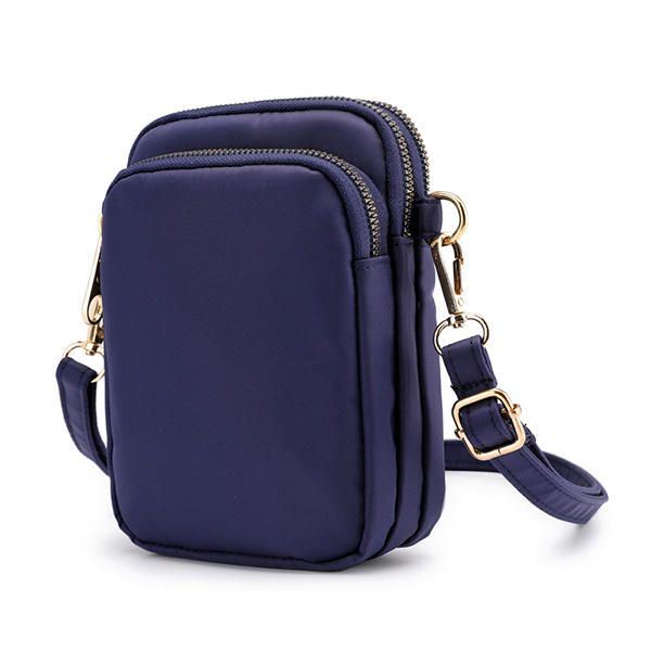 Naisten Vedenpitävä Puhelinlaukku Nylon Vyötärölaukku Crossbody-laukku