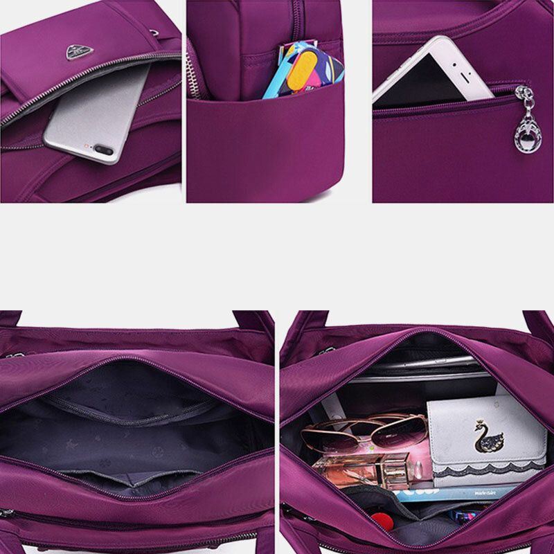 Naisten Vedenpitävä Suuren Kapasiteetin Olkalaukku Crossbody Bag -käsilaukku