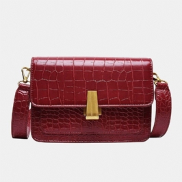 Naisten Vintage Lizard Grain Crossbody Laukku Olkalaukku