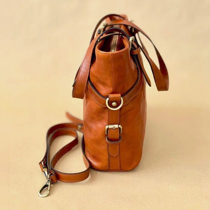 Naisten Vintage Suuri Kapasiteetti Vedenpitävä Crossbody-laukku Keinonahkainen Vaihdettava Olkalaukku