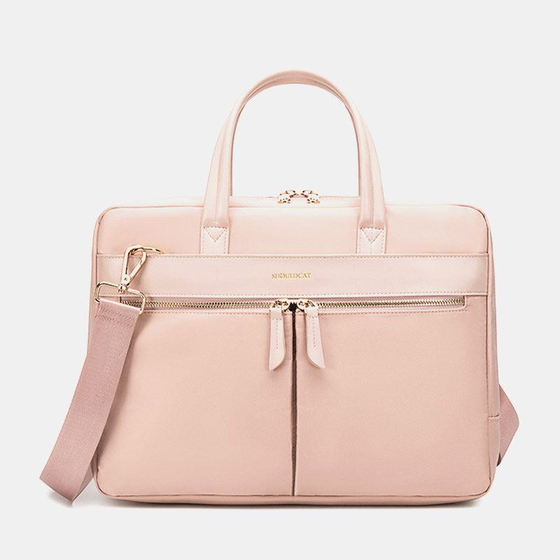 Naisten Yksinkertainen 13.3/14/15.6 Tuuman Kannettavan Tietokoneen Crossbody-laukku Moniosastoinen Varkaudenesto Kevyt Käsilaukku
