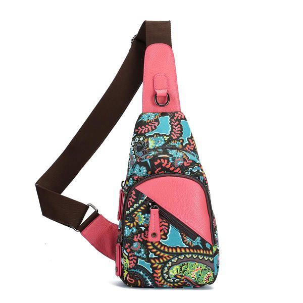 National Floral Summer Light Naisten Rintalaukku Sling Bag Olkalaukku Crossbody