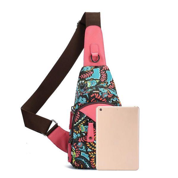 National Floral Summer Light Naisten Rintalaukku Sling Bag Olkalaukku Crossbody