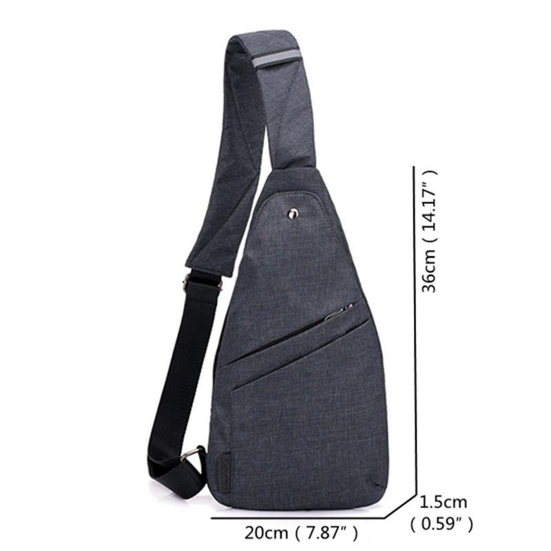 Oxford Varkaudenesto Vedenkestävä Ulkoilu Matkalaukku Rintalaukku Crossbody Laukku Miehille