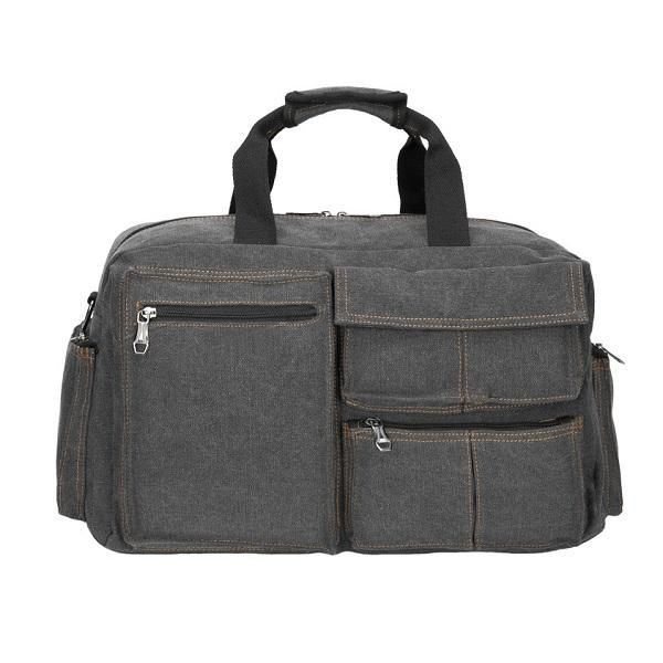 Suuri Kapasiteetti Canvas Matkalaukku Urheilu Crossbody Matkalaukku Laukku Olkalaukku Miehille