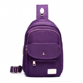 Suuri Kapasiteetti Naisten Nylon Vedenpitävä Rintalaukku Outdoor Crossbody Laukku