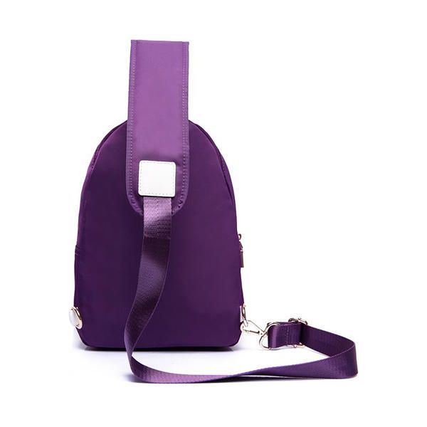 Suuri Kapasiteetti Naisten Nylon Vedenpitävä Rintalaukku Outdoor Crossbody Laukku