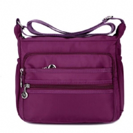 Suuri Kapasiteetti Naisten Vedenpitävä Nailoninen Olkalaukku Crossbody Laukku