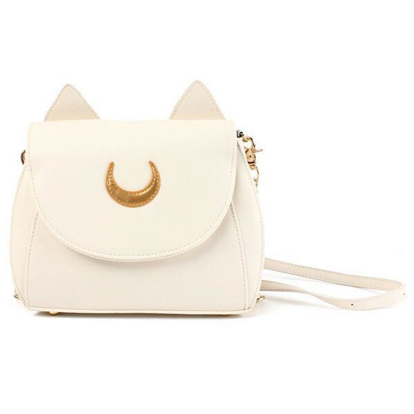 Sweet Naisten Crossbody-laukku Kissan Olkalaukut Joissa On Kuuprintti Ja Korvakuvio