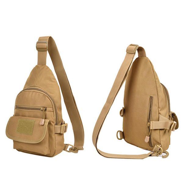Vedenpitävä Nailoninen Crossbody Laukku Ulkokäyttöön Olkalaukku Rento Rintalaukku Miehille