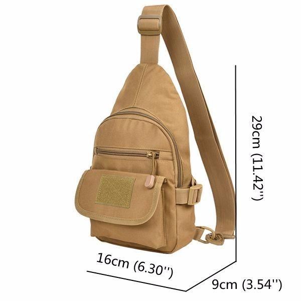 Vedenpitävä Nailoninen Crossbody Laukku Ulkokäyttöön Olkalaukku Rento Rintalaukku Miehille
