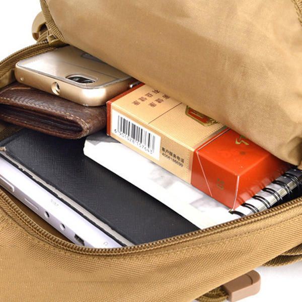 Vedenpitävä Nailoninen Crossbody Laukku Ulkokäyttöön Olkalaukku Rento Rintalaukku Miehille