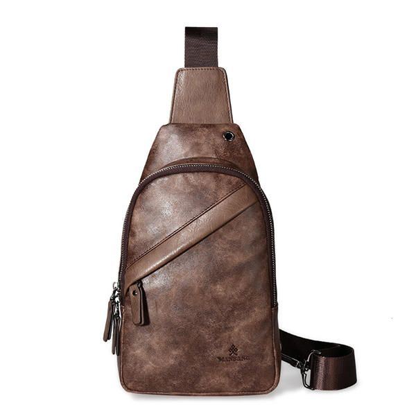 Vintage Casual Sling Bag Crossbody Bag Rintalaukku Miehille