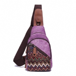 Vintage Kukkakankainen Rento Crossbody-olkalaukku Naisille