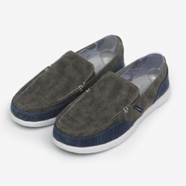 Miesten Canvas Hengittävä Pehmeä Pohja Mukava Slip On Short Color Crush Vapaa-ajan Kengät