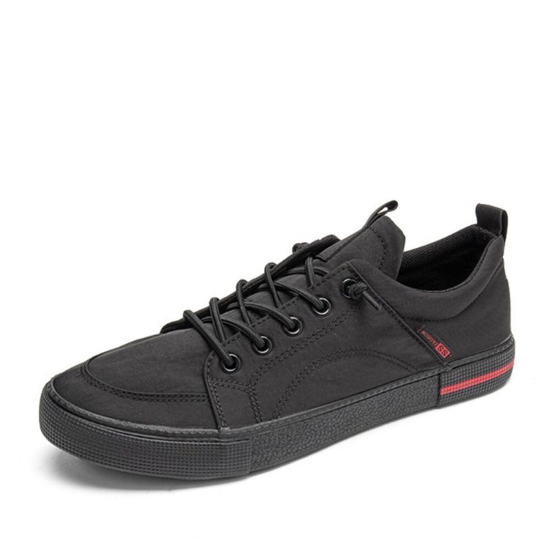 Miesten Hengittävä Ice Silkkikangas Pehmeä Pohja Nauhoitus Alushousut Pure Color Casual Court Shoes