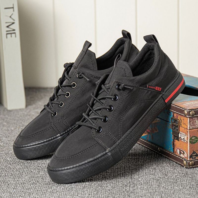 Miesten Hengittävä Ice Silkkikangas Pehmeä Pohja Nauhoitus Alushousut Pure Color Casual Court Shoes