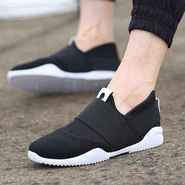 Miesten Hengittävät Joustavat Bnad Slip On -lenkkarit