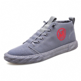 Miesten Ice Silkkikangas Mukavat Hengittävät Lace Up High Top Tennarit