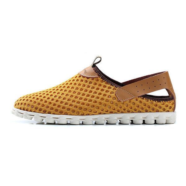 Miesten Isokokoiset Hengittävät Mesh-urheilukengät Slip On Outdoor Sport Lenkkarit