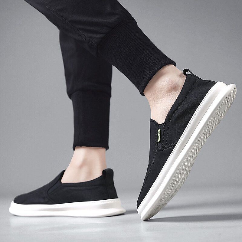 Miesten Jääsilkkikankaasta Hengittävät Ajokengät Slip On Skate Sneakers