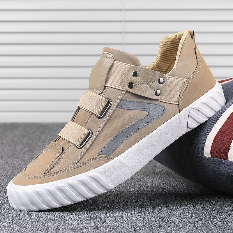 Miesten Kangas Hengittävä Slip Resiatant Pehmeä Pohja Matala Top Casual Tennarit