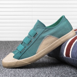 Miesten Mukavat Splicing Colorblock Hengittävät Luistinkengät Casual Daily Canvas Tennarit