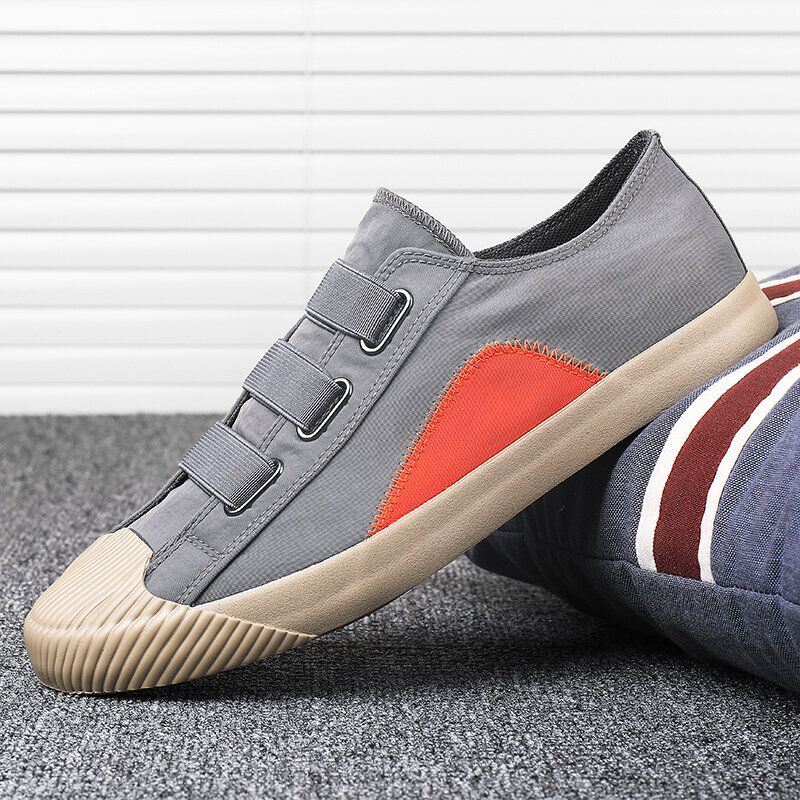 Miesten Mukavat Splicing Colorblock Hengittävät Luistinkengät Casual Daily Canvas Tennarit