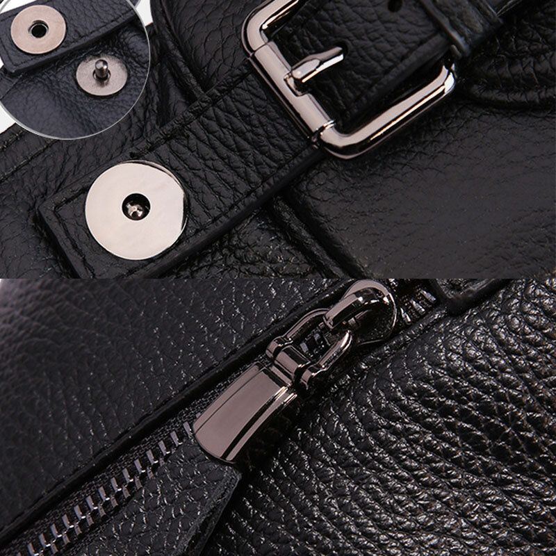 Miesten Aito Nahkainen Rintalaukku Olkalaukku Crossbody-laukku