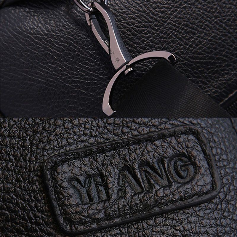 Miesten Aito Nahkainen Rintalaukku Olkalaukku Crossbody-laukku