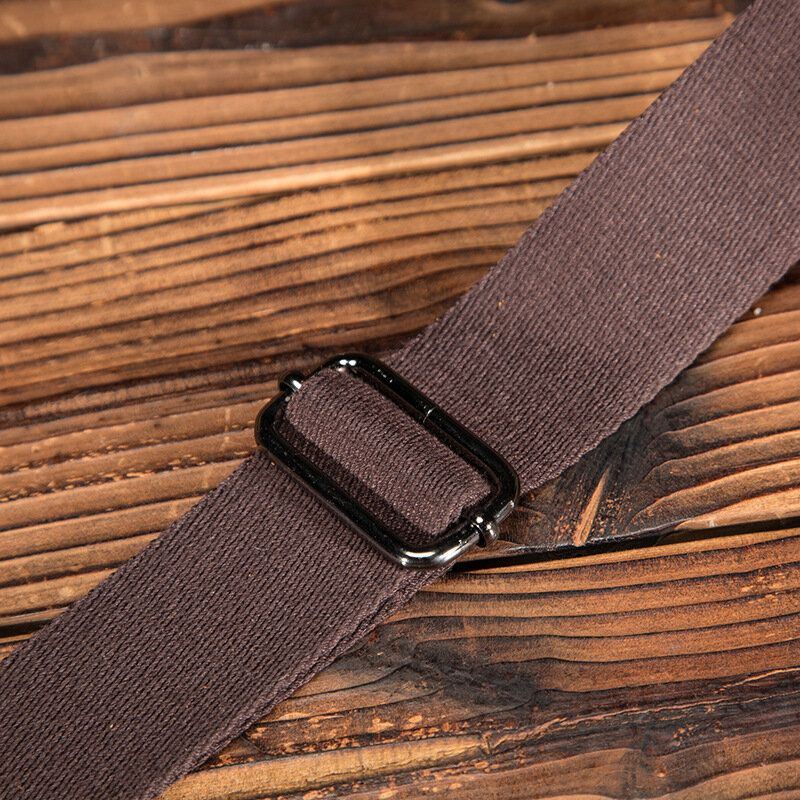 Miesten Aitoa Nahkaa Monitaskuinen Retro 9 Tuuman Suuri Tilavuus Vedenpitävä Puhelin Rintalaukut Crossbody Laukku