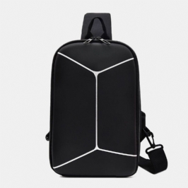 Miesten Nylon Usb-lataus Casual Outdoor Lyhyt Rintalaukku Olkalaukku