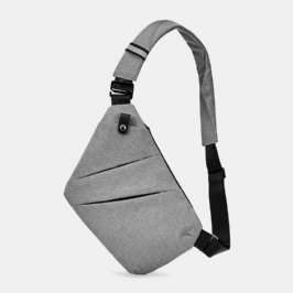 Miesten Ohut Varkaudenesto Rintalaukku Monitoiminen Monitaskuinen Vedenpitävä Crossbody Bag -laukku