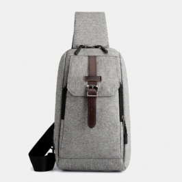 Miesten Oxford Casual Kulutusta Kestävä Monitoiminen Usb-latauspussi Crossbody-laukku