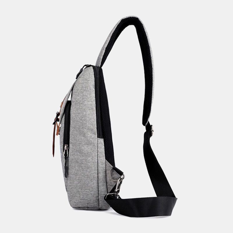 Miesten Oxford Casual Kulutusta Kestävä Monitoiminen Usb-latauspussi Crossbody-laukku