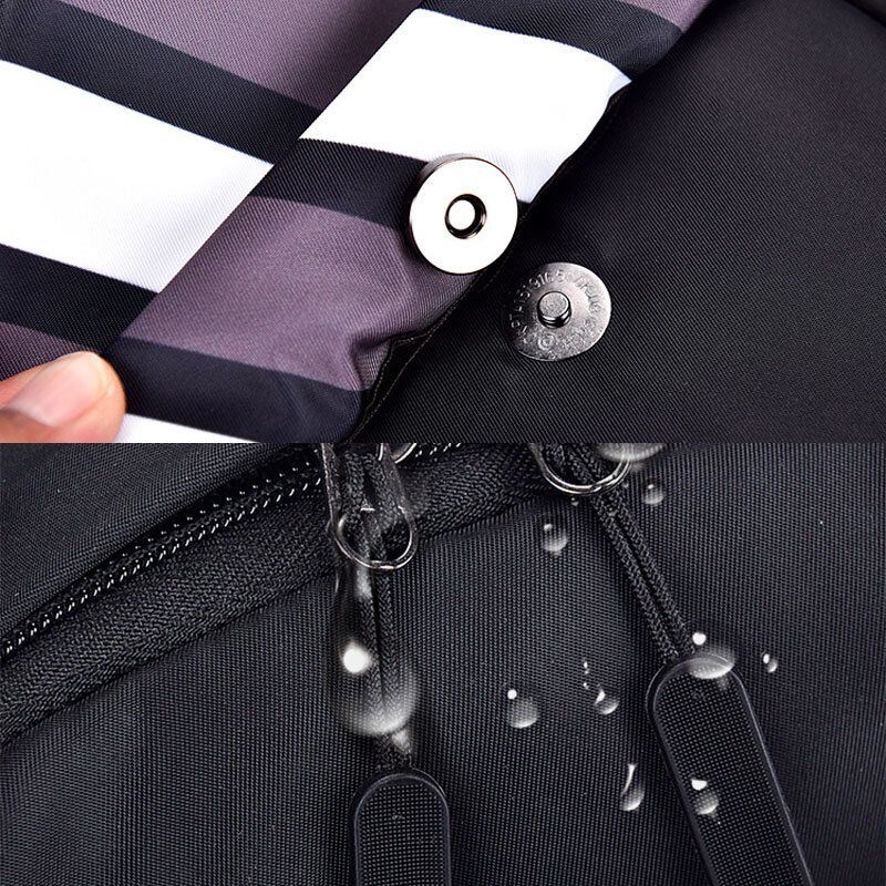 Miesten Oxford Cloth Casual Fashion Vedenpitävä Ulkosäilytys Rintalaukku Crossbody Laukku