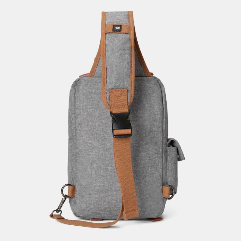 Miesten Oxford Monitaskuinen Vedenpitävä Rintalaukku Ulkoilu Monitoiminen Varkaudenesto Crossbody Laukku