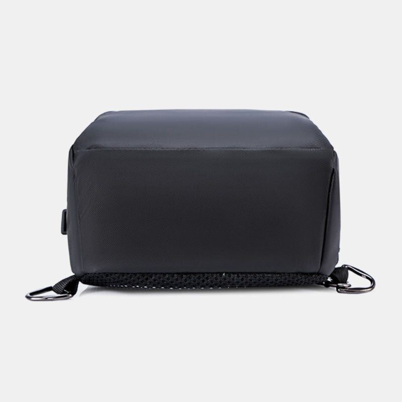 Miesten Oxford Usb-lataus Varkaudenesto Rintalaukku Monipuolinen Suuri Tilavuus Vedenpitävä Heijastinnauha Suunniteltu Crossbody Laukut