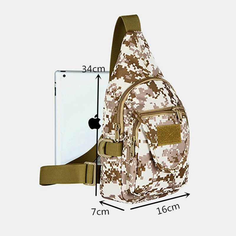 Miesten Oxford Vedenpitävä Monitaskuinen Tactical Sling Crossbody Laukku Rintalaukku Sling Bag