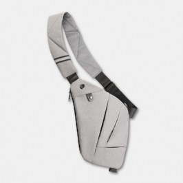 Miesten Polyesteri Vedenpitävä Monitaskuinen Rintalaukku Monitoiminen Kuulokeaukko Design Crossbody Laukku Sling Bag