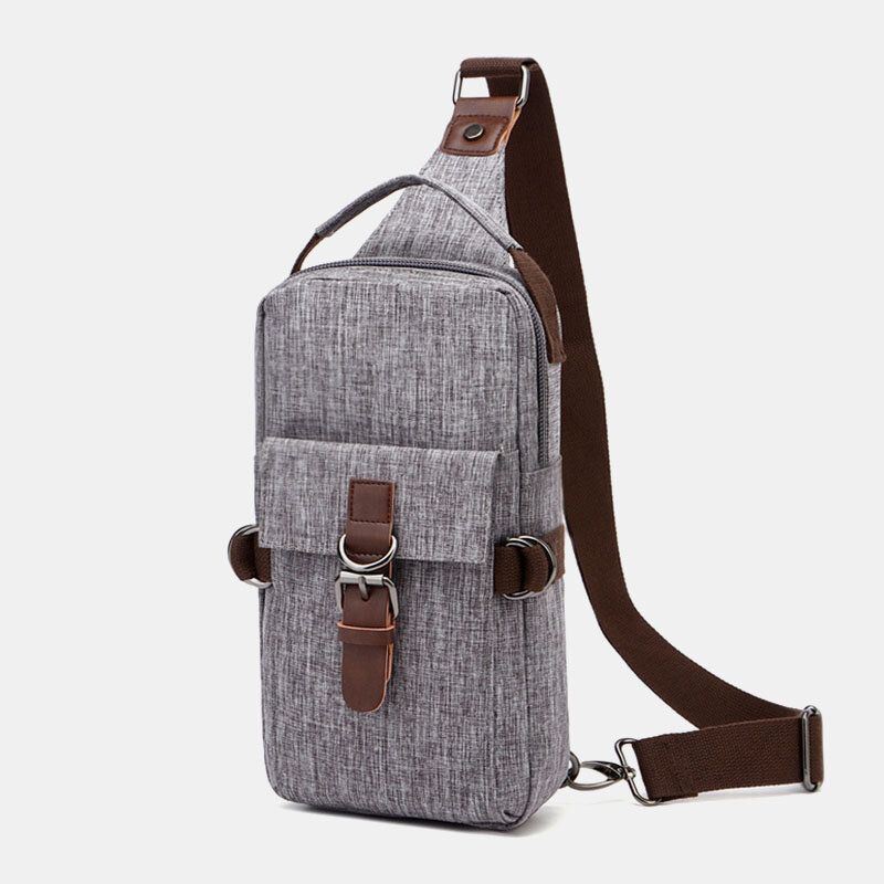 Miesten Suuri Tilavuus Vedenpitävä Varkaudenesto Ulkokäyttöön Rento Crossbody Laukut Rintalaukku Olkalaukku