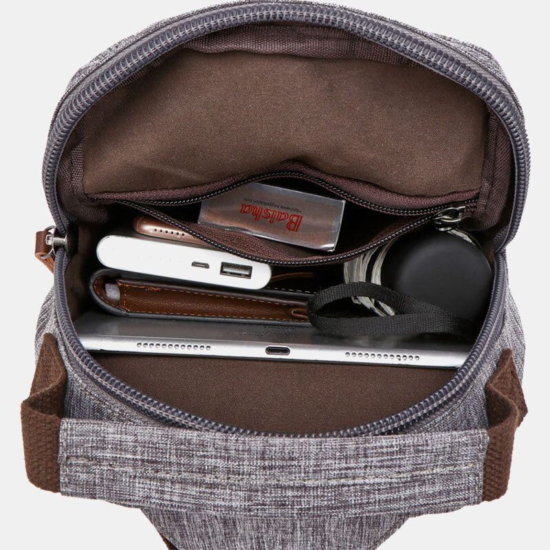 Miesten Suuri Tilavuus Vedenpitävä Varkaudenesto Ulkokäyttöön Rento Crossbody Laukut Rintalaukku Olkalaukku