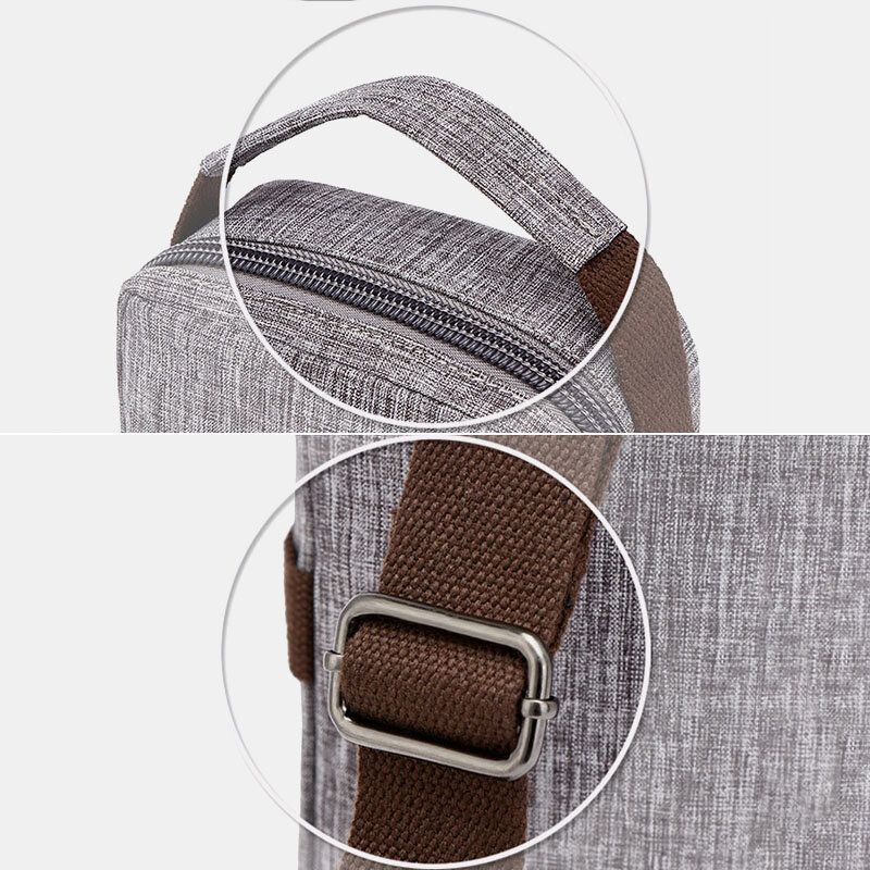 Miesten Suuri Tilavuus Vedenpitävä Varkaudenesto Ulkokäyttöön Rento Crossbody Laukut Rintalaukku Olkalaukku