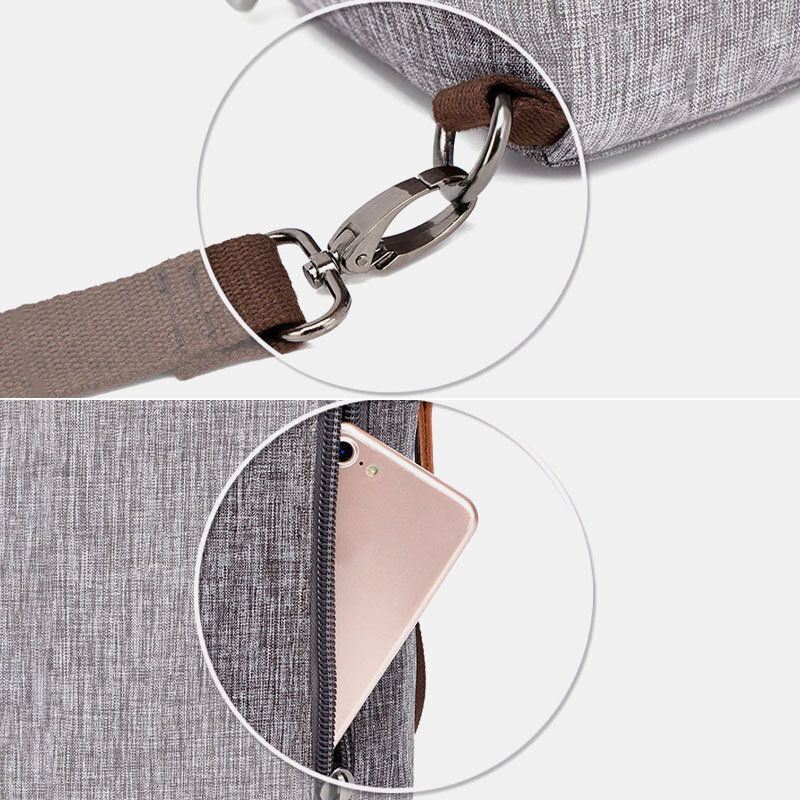 Miesten Suuri Tilavuus Vedenpitävä Varkaudenesto Ulkokäyttöön Rento Crossbody Laukut Rintalaukku Olkalaukku