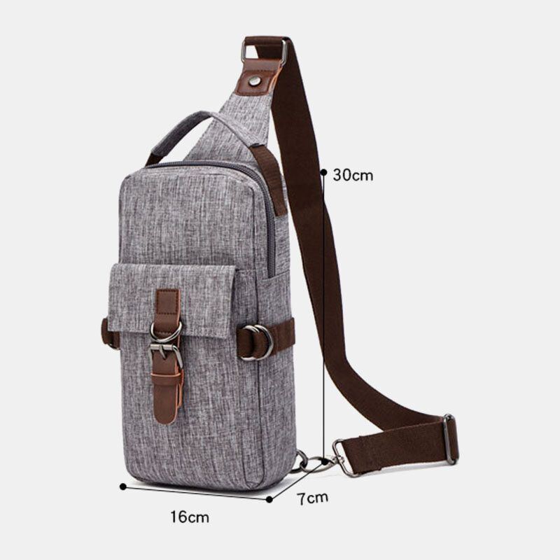 Miesten Suuri Tilavuus Vedenpitävä Varkaudenesto Ulkokäyttöön Rento Crossbody Laukut Rintalaukku Olkalaukku