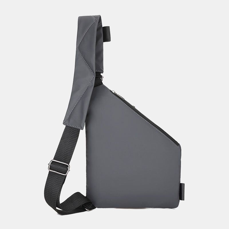 Miesten Tekonahkainen Monitaskuinen Vedenpitävä Rintalaukku Crossbody-laukku