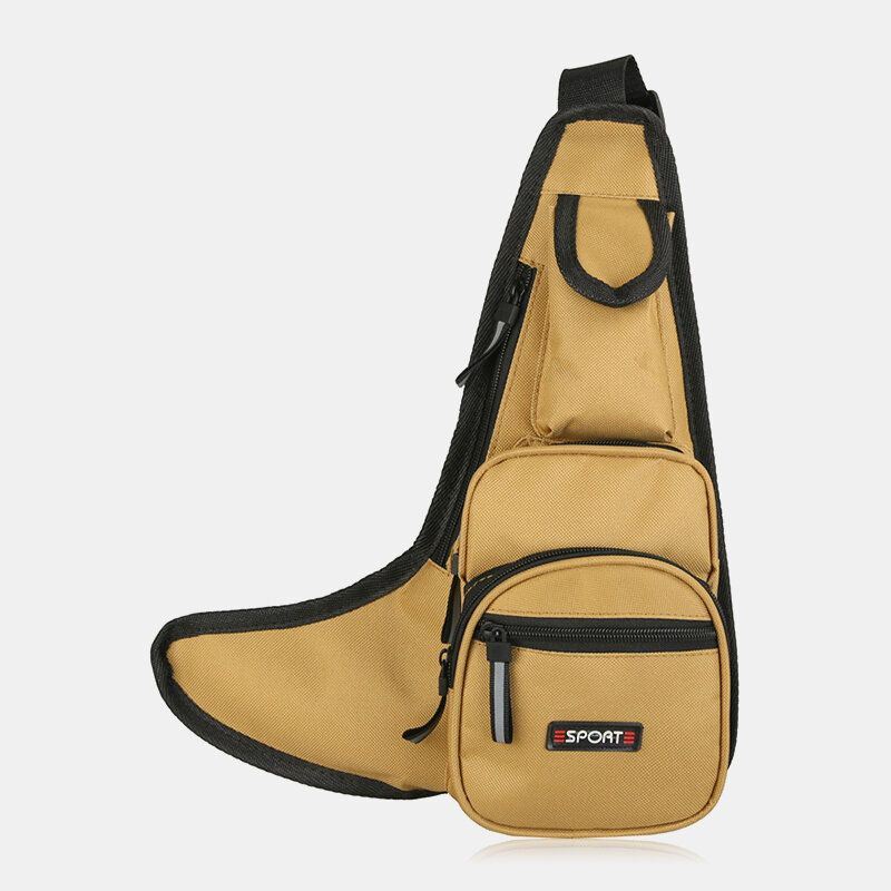 Miesten Unisex-tyylinen Monitaskuinen Vintage Oxford Travel Crossbody -laukku Rintalaukku Olkalaukku