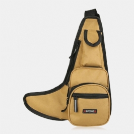 Miesten Unisex-tyylinen Monitaskuinen Vintage Oxford Travel Crossbody -laukku Rintalaukku Olkalaukku