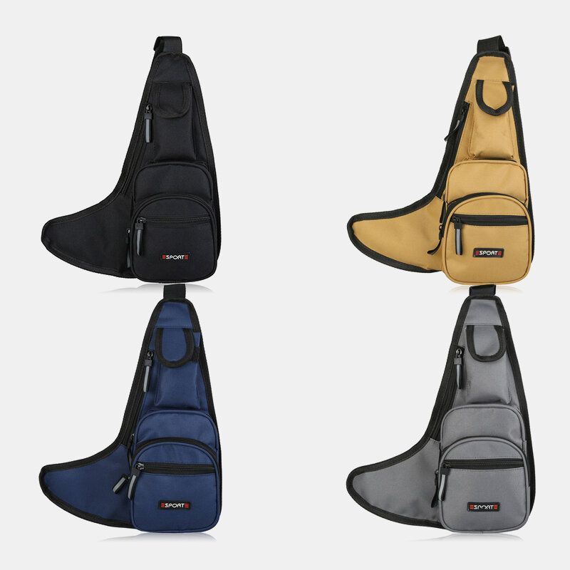 Miesten Unisex-tyylinen Monitaskuinen Vintage Oxford Travel Crossbody -laukku Rintalaukku Olkalaukku